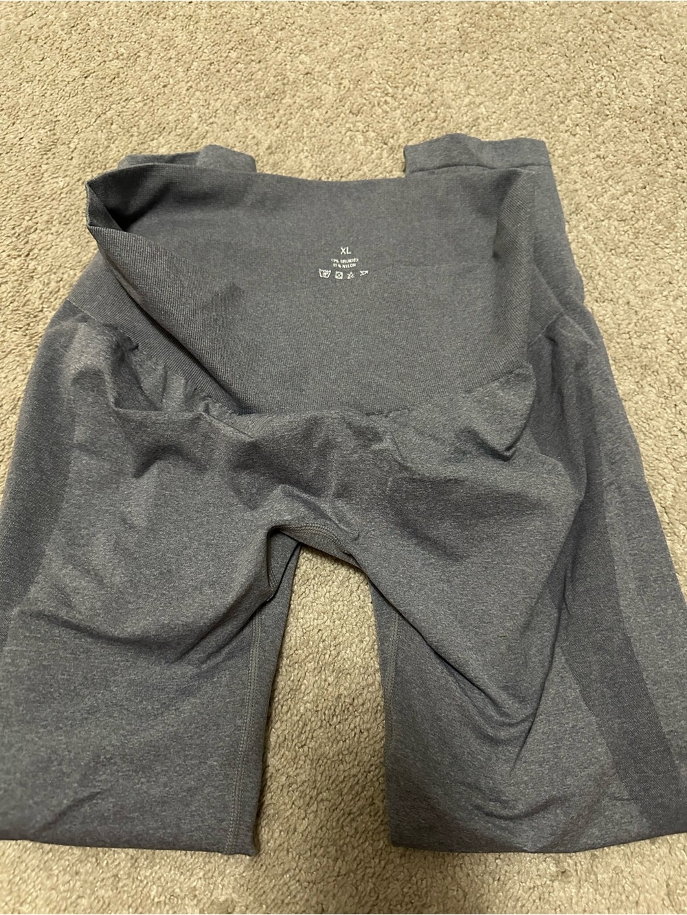 NVGTN Charcoal Gray Seamless Performance Leggings